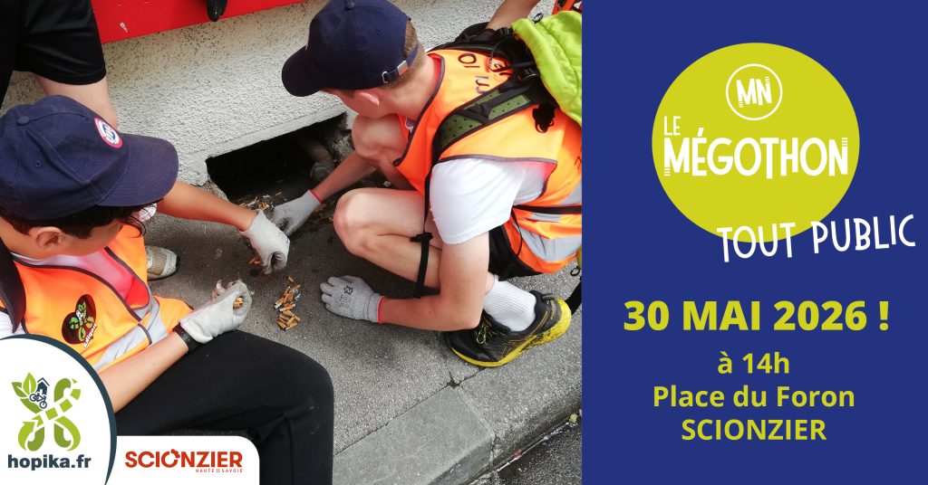 VignetteSITE Mégothon26 toutPublic 1024x536 - Accueil - Hopika - Le guide des sorties eco-friendly sur les 2 Savoie et aux alentours